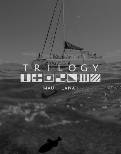 ANETIK x Trilogy Maui Lanai partnership logo over sailboat on ocean