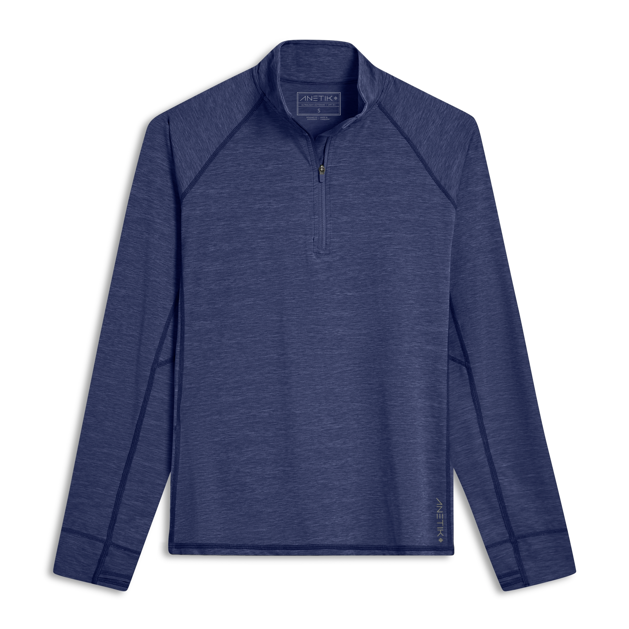 NAVY HEATHERED
