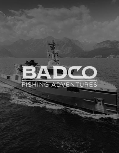 ANETIK x Bad Co Fishing Adventures partnership logo over offshore fishing boat