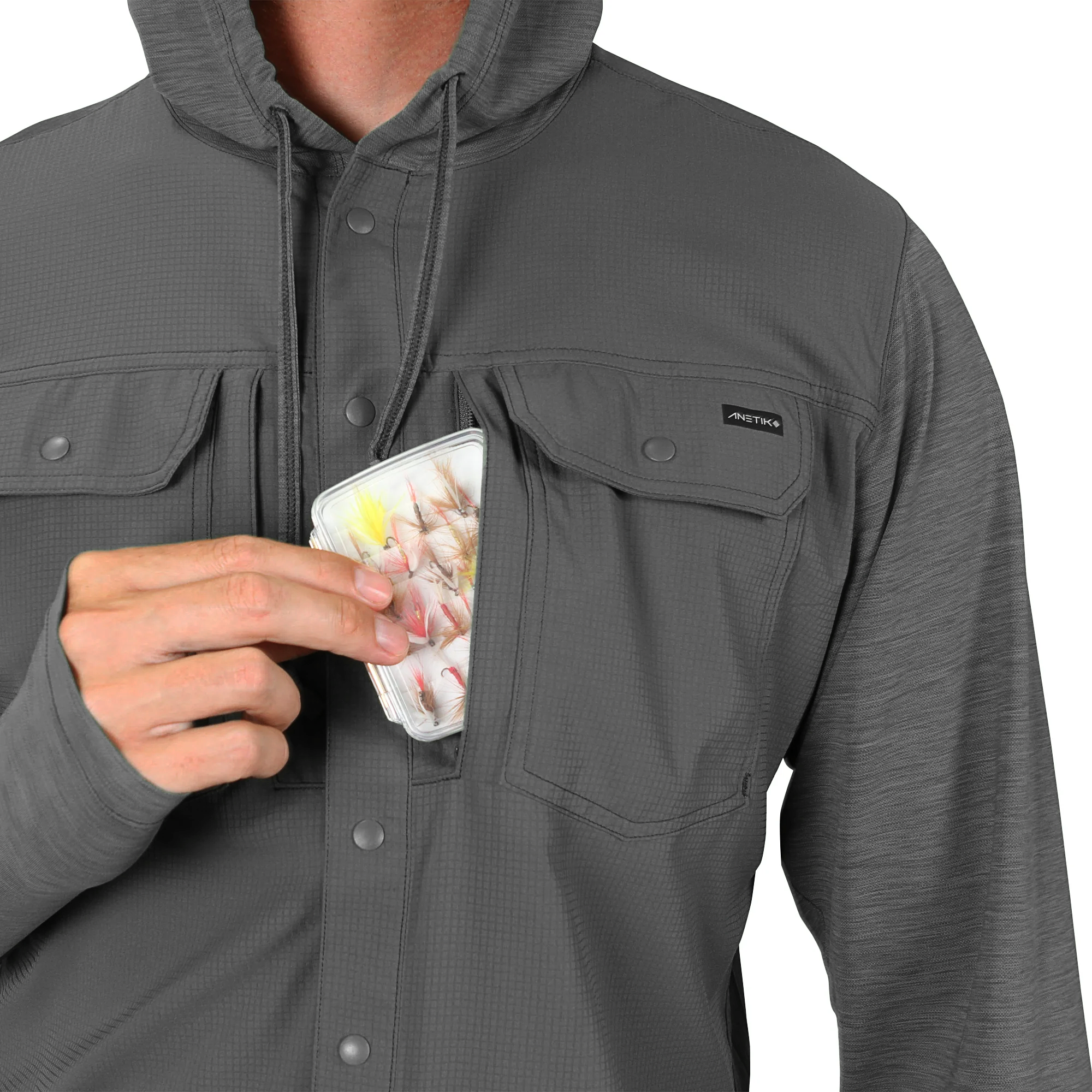 MENS - ULTRAGUIDE HOODED L/S