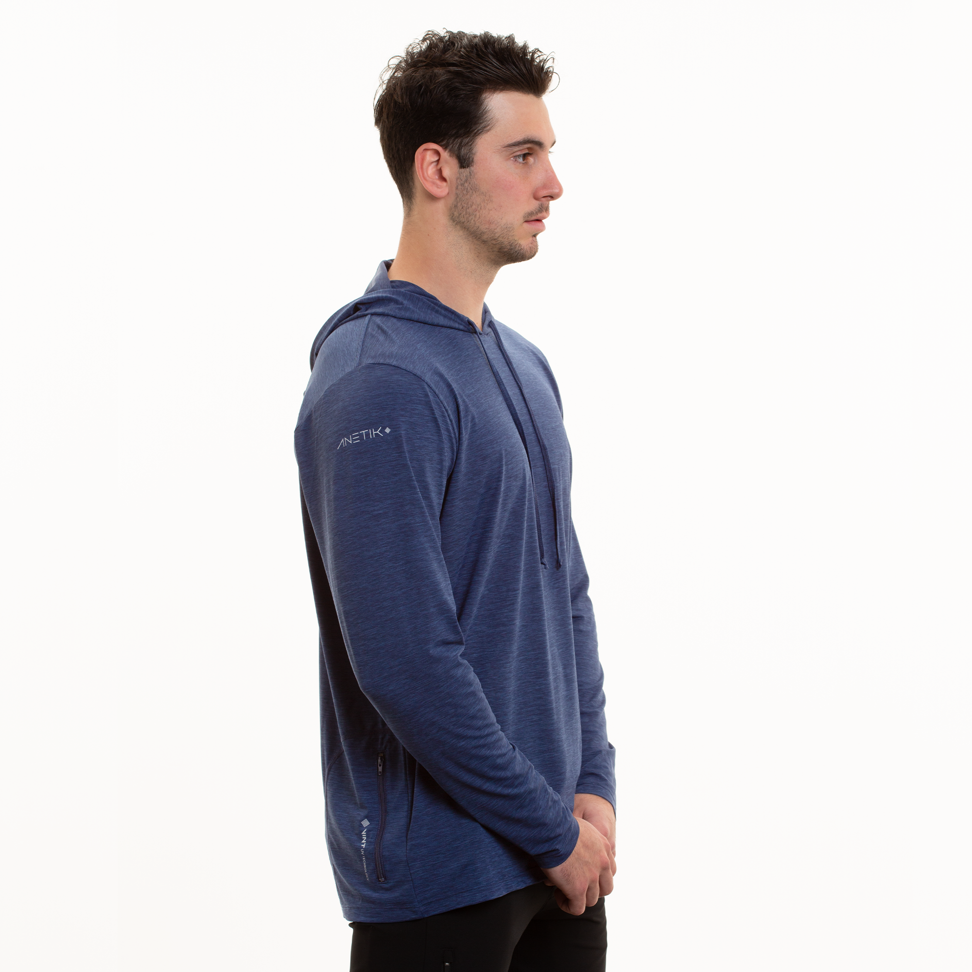 NAVY HEATHERED